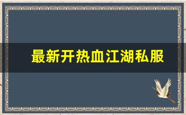 最新开热血江湖私服